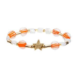 Quality Handmade Birthday Gift Stretchy Crystal Bracelets , Star Bead Bracelet For Rock Girl wholesale