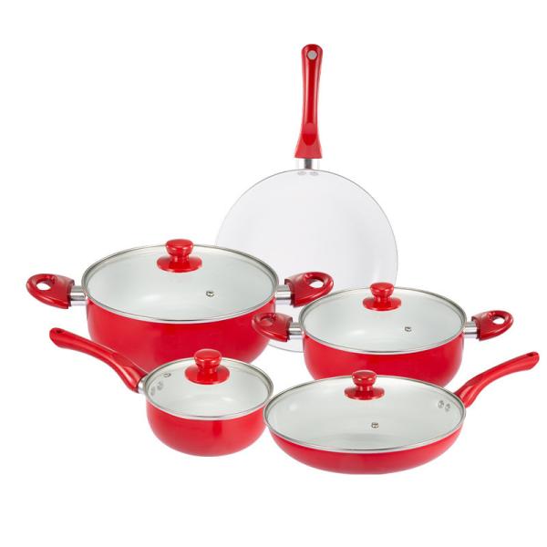 Cheap 5 Pcs Nonstick Aluminum Frying Pan Cookware Set for sale
