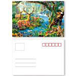 Custom Horror 12 x 17cm 3d Lenticular Images Happy Halloween Card For Holiday