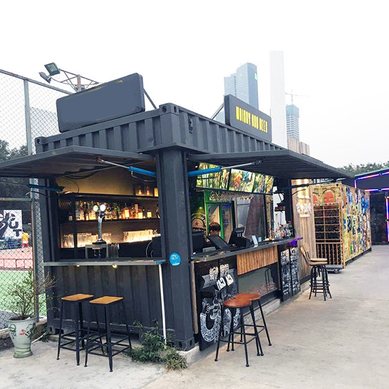 Container Cafe Converted Container Shop Commercial Street Container for Supermarket Convenience Store