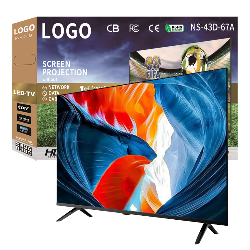 4K Android TV Flat Screen LED LCD OLED QLED 32 40 42 55 65 75 Inch Smart TV Television