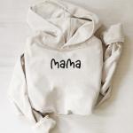 Printed Family Matching Outfit Mama And Baby French Terry Sweatshirt Long Sleeve