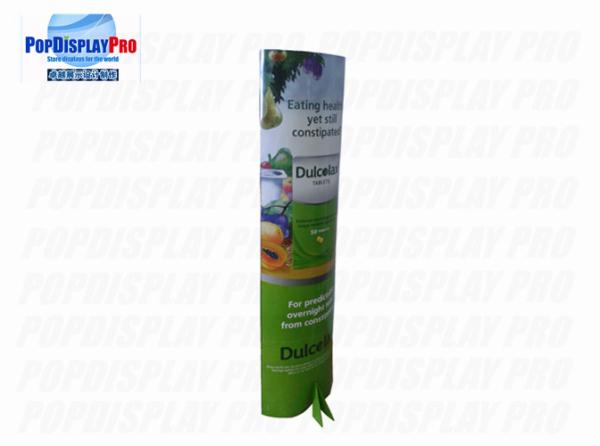 Eye Catching Cardboard POS Displays Dulcolax Tablets Advertising Totem Pop Up
