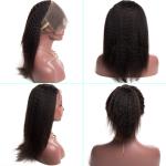 Straight Body Wave 360 Lace Frontal Human Hair Brazilian Yaki Kinky Straight