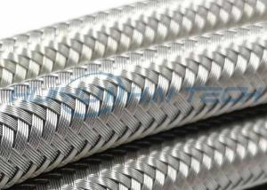 Quality 304 Metal Stainless Steel Braided Sleeving Full Coverage For EMI Cable Protection wholesale