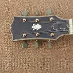 Hollow body electric guitar quilt flame on body top and back ,Natural wood color