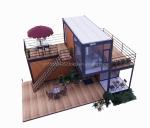 50/75/100mm Wave Sandwich Panel Wall 20 Feet Portable Shipping Container