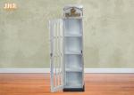 White Color Phone Booth Storage Rack Decorative Wooden Cabinet Multimedia