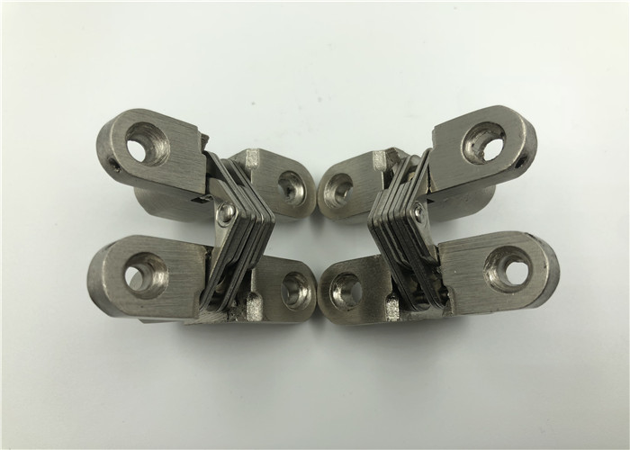 Satin Nickel SOSS Invisible Hinge For Metal Or Wood Door 180 Degree