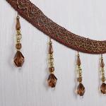 Handmade fashionable chain beads lace tassels fringes for curtain/sofa/pillow