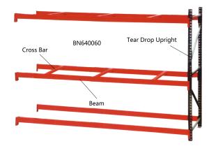 Quality Full Welded Teardrop Pallet Rack Storage Shelves For Warehouse 120 *144 Inch wholesale
