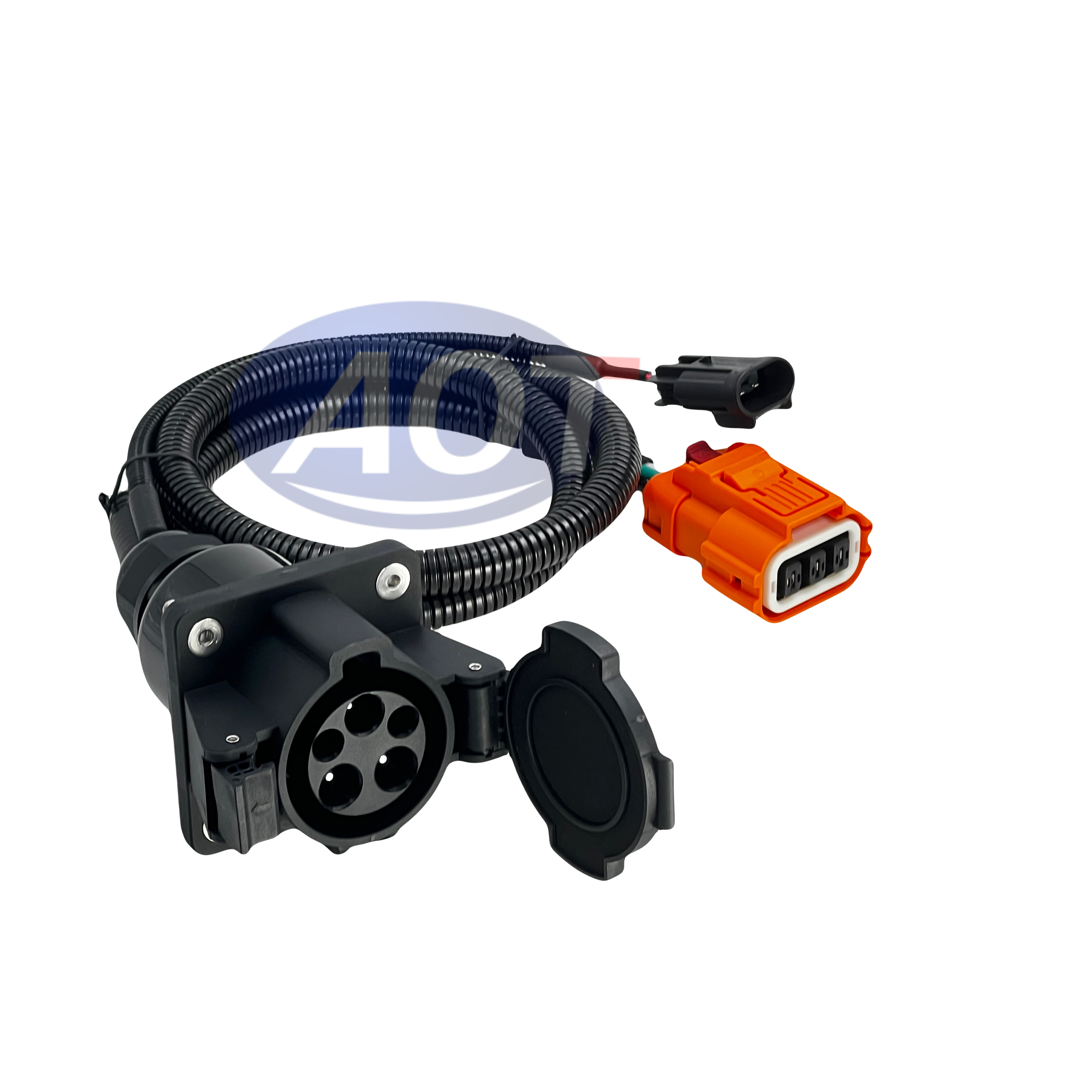 AOTAI Sea J1772 Socket To EV Connector 40A HVSL633 Series Fiber EV Charging Y Cable