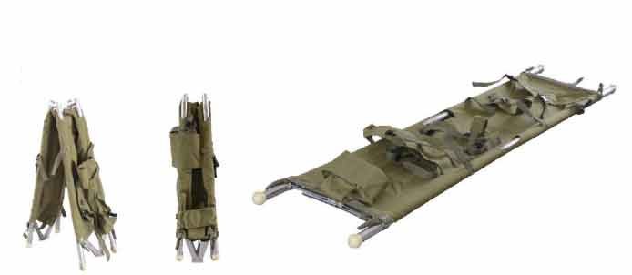 Double Aluminium Foldable Stretcher Emergency Water Rescue Easy With Multiple Fixation