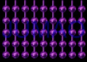 Quality Purple Steel Ball Chain Curtain , 6.0 Mm Diameter Custom Beaded Curtains wholesale