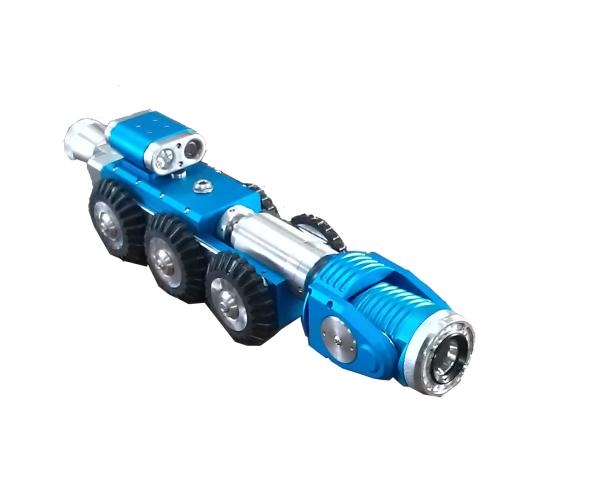 Pan And Tilt Sewer Pipe Inspection Crawler Camera Adjustable Light Brightness