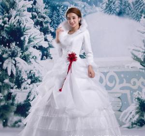 Quality Tiger winter wedding winter 2015 new winter models thick fur collar long-sleeved cotton wh wholesale