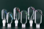 Eco Keychain Spray Bottles PET Refillable Portable Hand Sanitizer 2.1oz