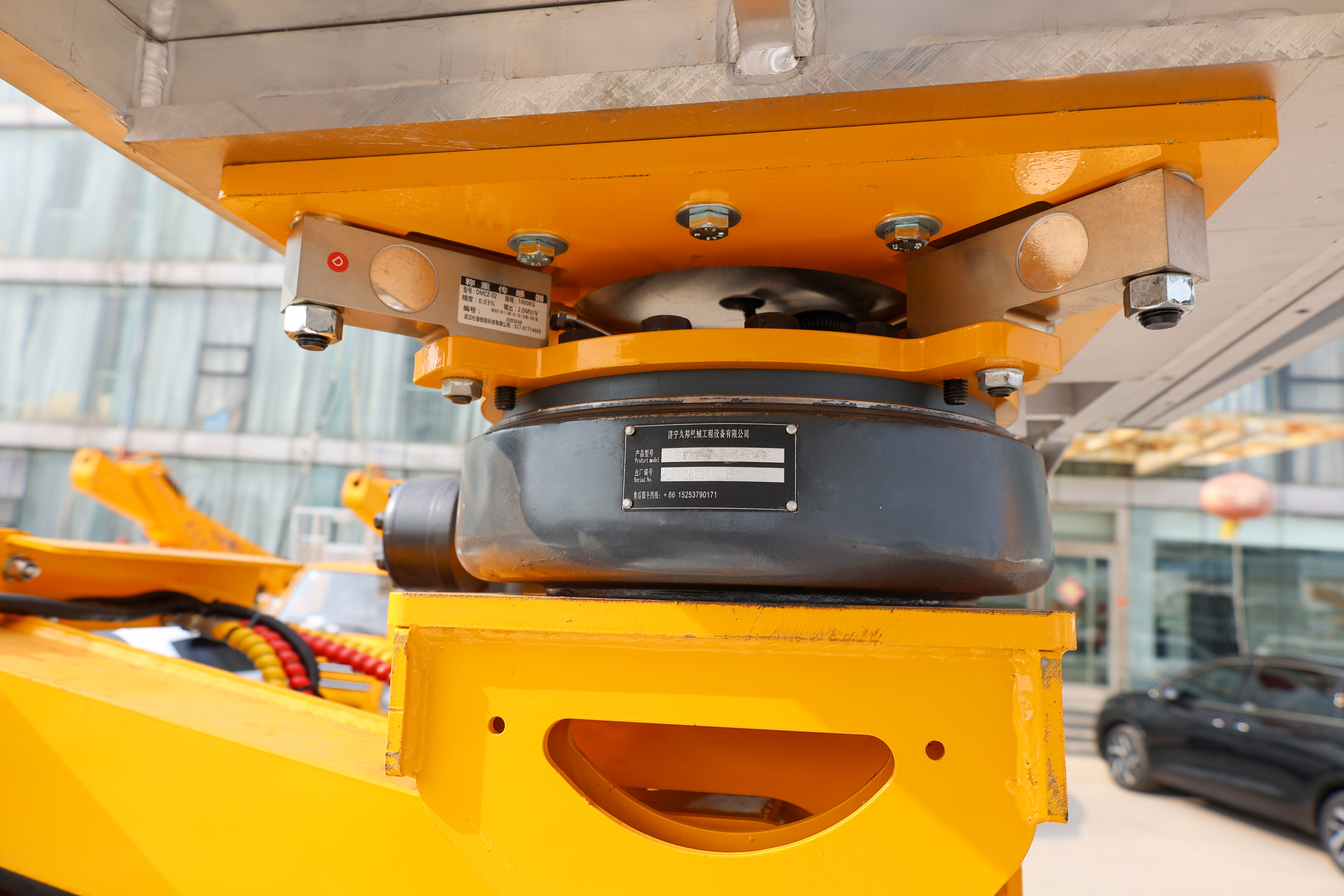 Aerial construction working Aerial Boom Lift for Advertising industry design
