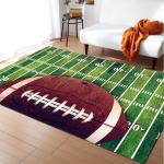 Grass Court Living Room Floor Carpets Green 3d Printed Rugs 1.5*1m