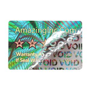 Quality Custom Logo Making Hologram Sticker Labels Cardboard Hot Stamping wholesale