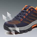 Flying Weave Practical Work Shoes Comfortable Safety Shoes Men'S Work Boots Anti