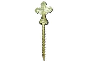 Quality Cross Shaped Decoration Screw In Coffin , Zinc Coffins And Caskets Accessories wholesale