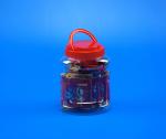 Customized Logo Pp Screw Cap Biscuit 980ml Plastic Pet Jar