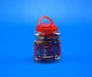Quality Customized Logo Pp Screw Cap Biscuit 980ml Plastic Pet Jar wholesale