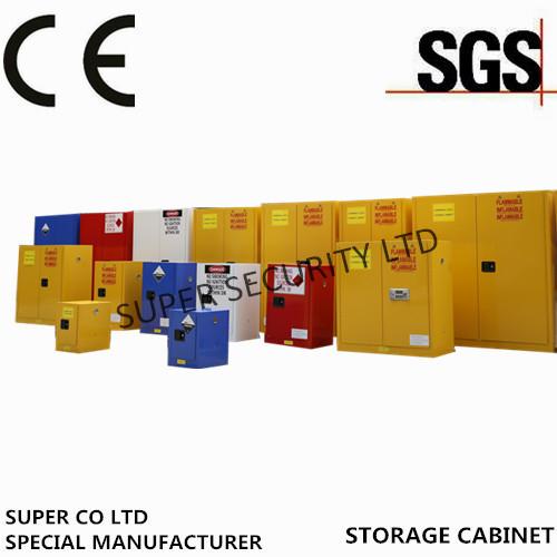 Red Paint Ink Chemical Storage Cabinet For Flammable Liquids 60 Gallon