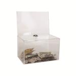 Clear Acrylic Voting Election Box Eco-friendly Convenience Suggestion Plexiglas
