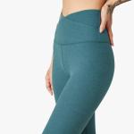 Curve Flattering High Waisted Workout Leggings Tights Overlapping
