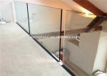Balcony Stainless Steel Glass Railing Post Aluminum U Channel 900-1200mm Height