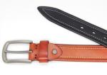 Casual Formal 20cm Business Leather Belt Hand Stitching Adjustable Length
