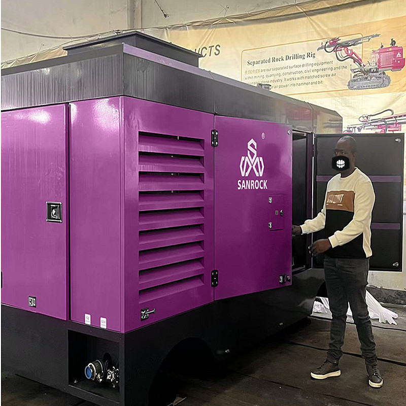 Screw Air Compressor Water Well Air Compressor Machine Portable Diesel Air Compressor