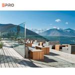 ISO9001 Aluminum Glass Balustrade Systems Stairs Aluminium Railing