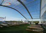 Solid Wall Outdoor Party Tents Aluminum Structure 25m Width Clear Span