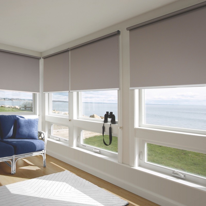 3m Width 100% Polyester Blackout Roller Fabric White Coated For Window Decor