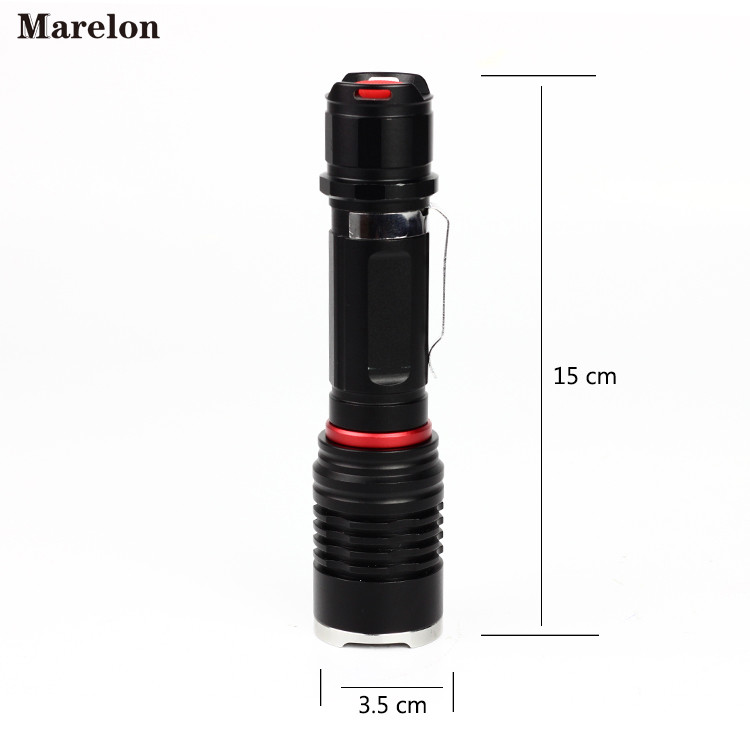 Super Bright Rechargeable Led Flashlight 300 Lumin With Water Proof Function