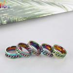 304 Stainless Steel Twist Chain Ring