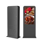 Waterproof Floor Standing LCD Digital Signage 3840×2160 Resolution