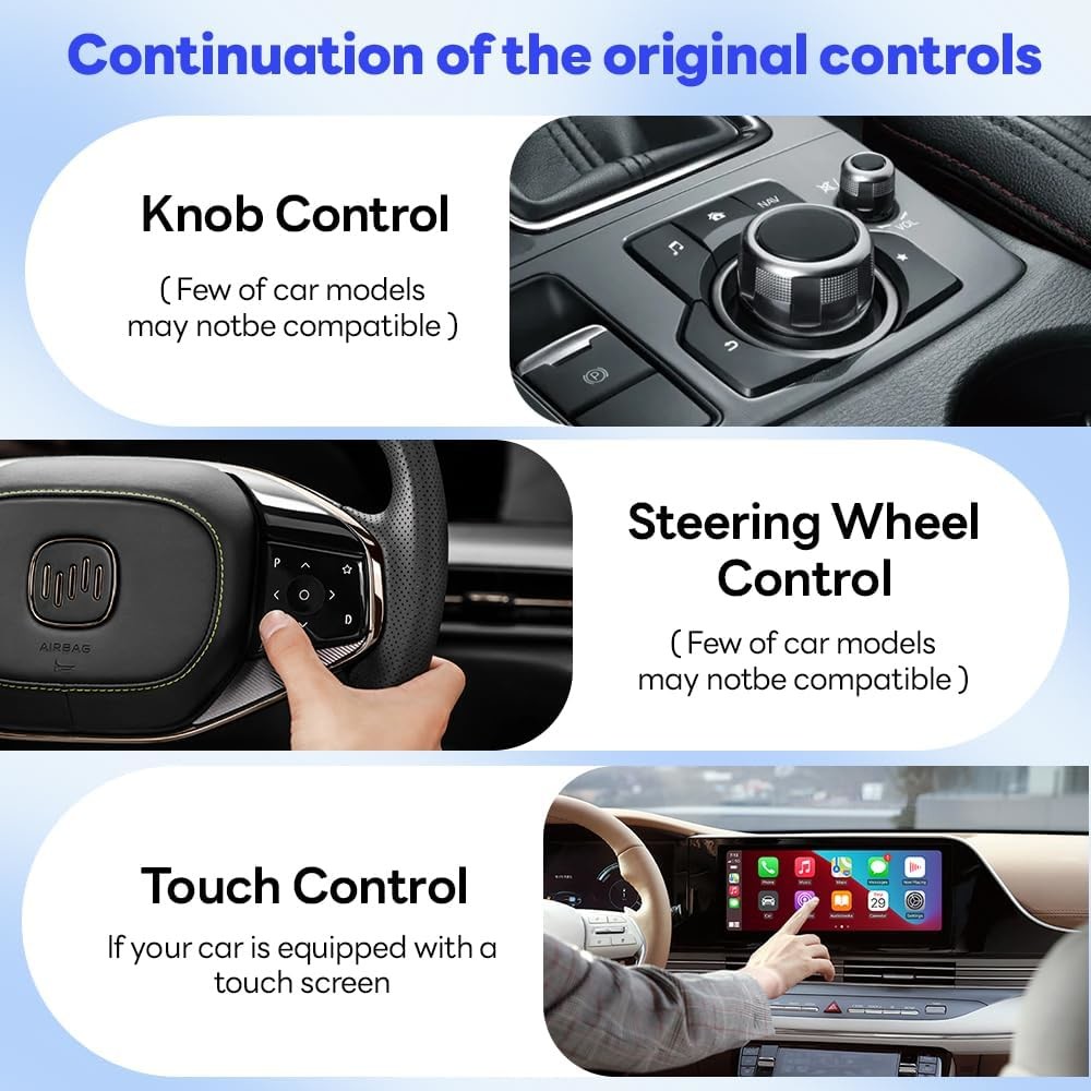 High Sensitivity Wired Carplay To Wireless Carplay Converter U2W Built In 5G Smart Chip