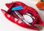 Trendy Stylish Adorable Makeup Acrylic Clutch Bag Lip Shaped As Cosmetic Bag