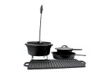 Non Stick Camping Cooking Set Cast Iron Frying Pan Set SGE/LFGB/FAD Certificates