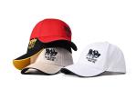 6 Panel Flexi Fit Baseball Caps Curve Brim 3D Embroidered Logo