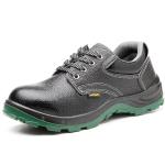 Microfiber Industrial Safety Shoes Iron Toe Black Pu Boots Unisex