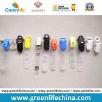 Plastic ID Tooth Lid Colored Clip W/Clear Strap Holder