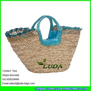 Quality LUDA new ladies custom design bag fashion seagrass straw beach bags wholesale