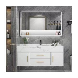 Quality Contemporary Square Smart Mirror Vanity Combo Bathroom Washbasin Cabinet With Drawers wholesale