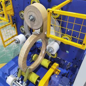 Quality Steel Copper Coil Packing Line Wrapping Machine PLC Control GS400-N3 wholesale