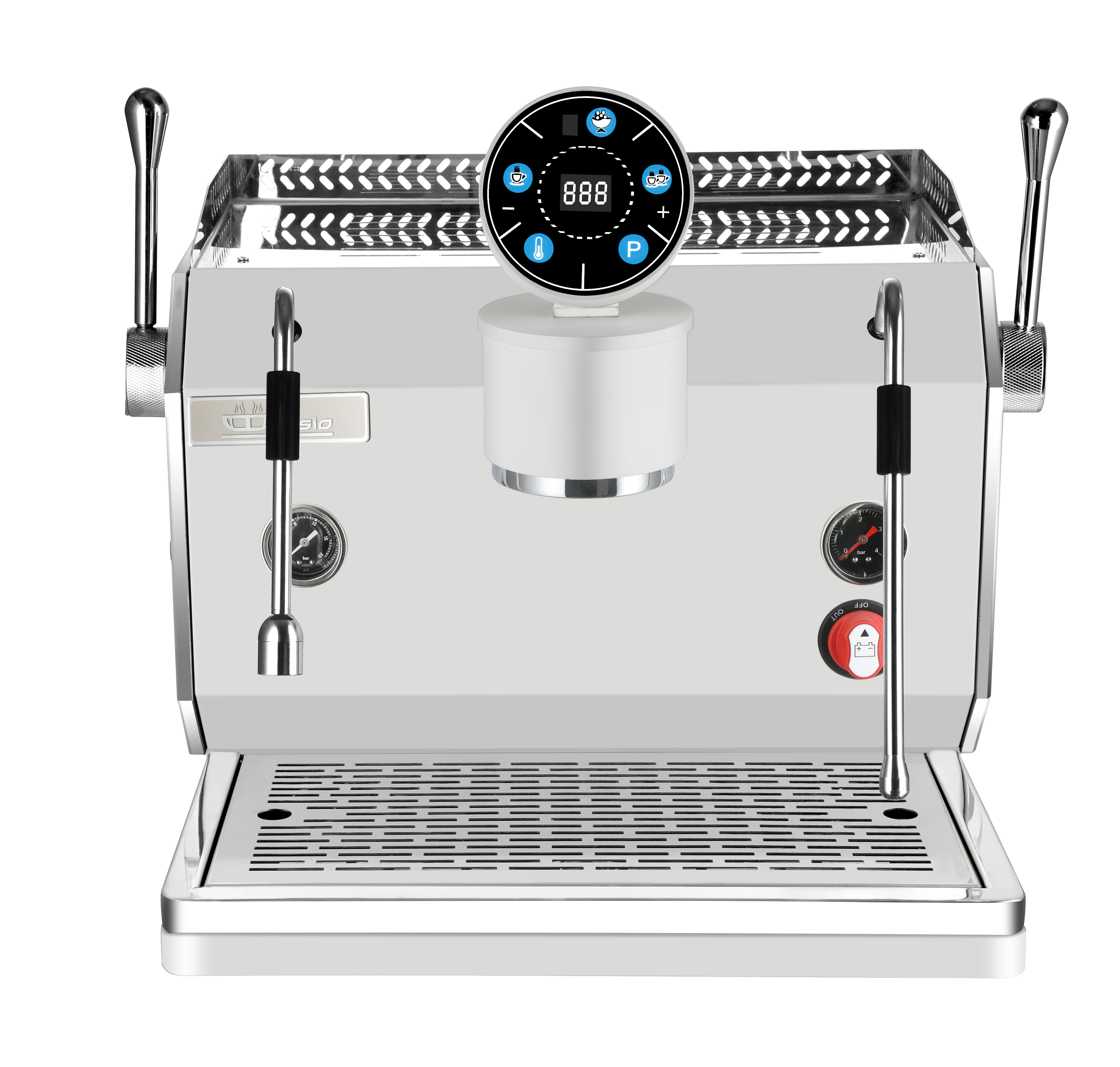 Commercial Espresso Coffee Machine With Semi-Automatic Function And 3500W Power